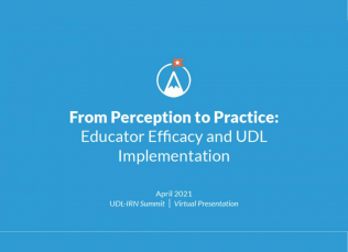 From Perception to Practice: Educator Efficacy and UDL Implementation