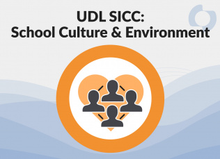 SICC School Culture and Environment symbol with four people and a heart in the background