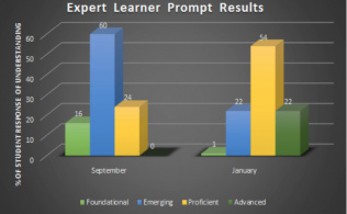 a bar graph image from the resource showing expert learner prompt results 