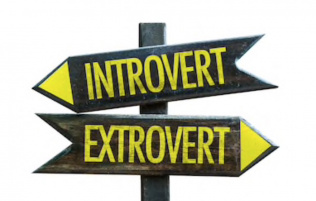 Introvert vs. extrovert 