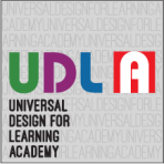 A UDLA logo with sub text Universal Design for Learning Academy