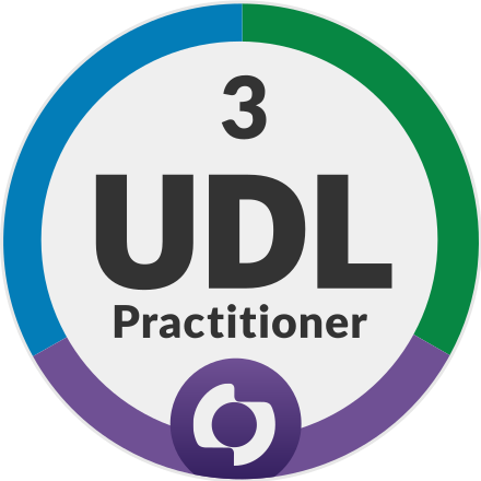 UDL Initial Practitioner - Level 3 Credential badge